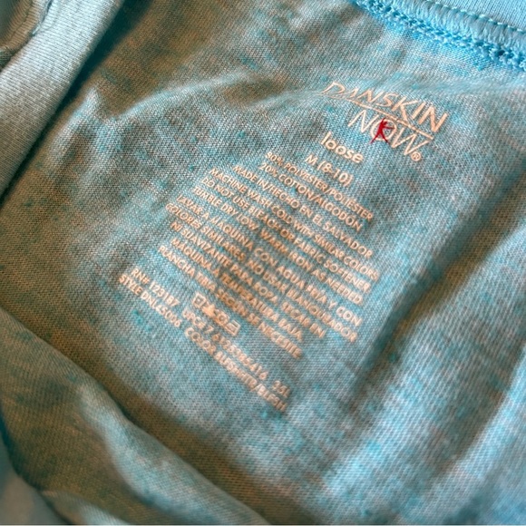 Danskin Light Blue 3/4 Sleeve Athletic Top - Picture 5 of 5